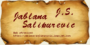 Jablana Šalipurević vizit kartica
